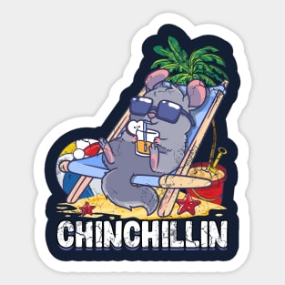 Cinchillin Chinchilla Funny Cute Sticker